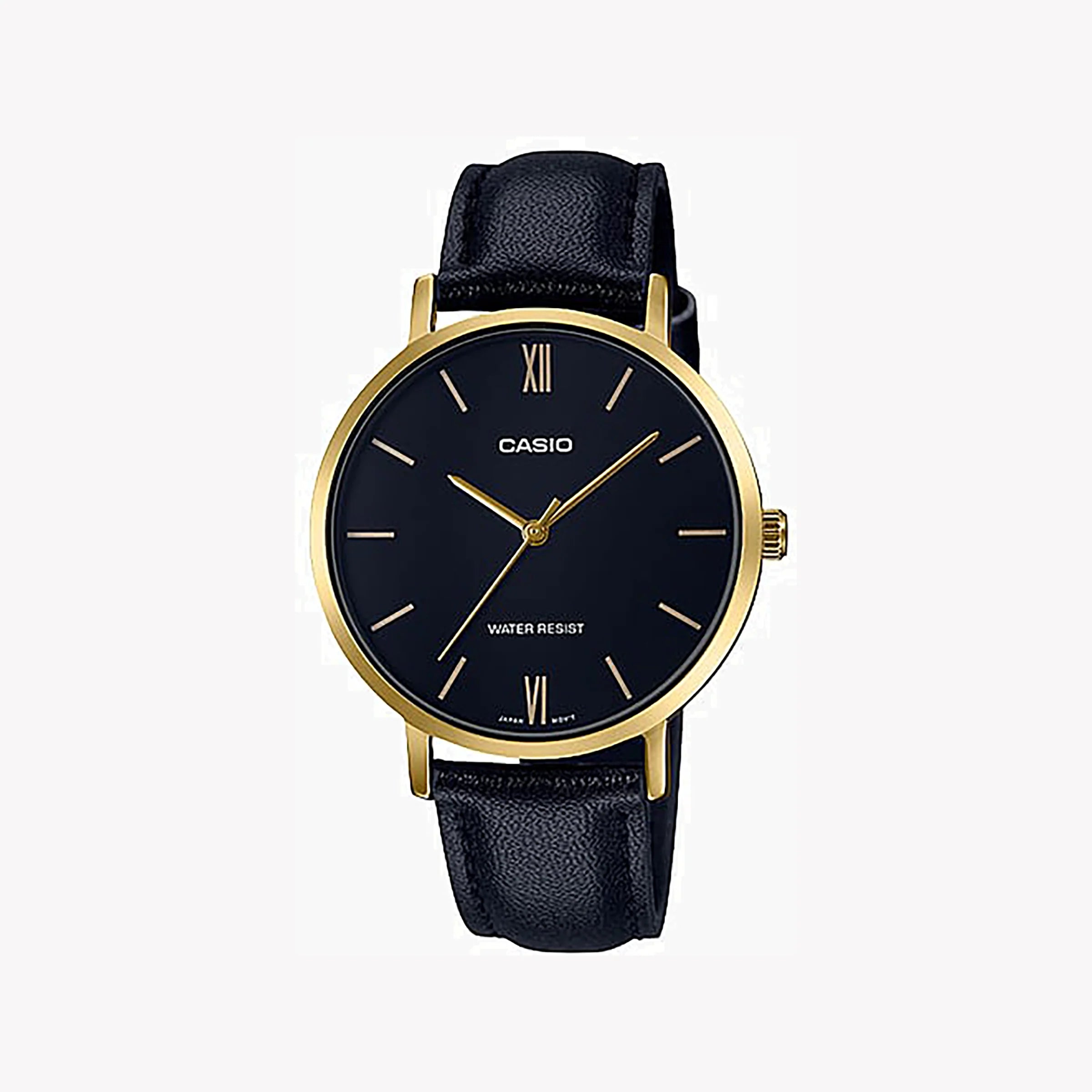 Damenuhr Casio Uhr Mit Lederarmband CASIO Damenuhr Mit Goldenem