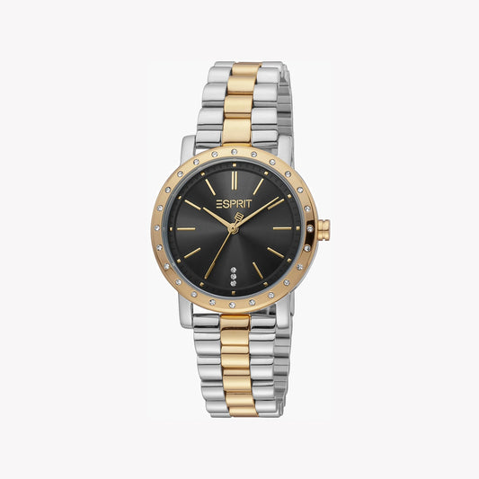 ESPRIT Women's Watch with Silver Stainless Steel Case and Silver & Gold Stainless Steel Band-i-Watch-2