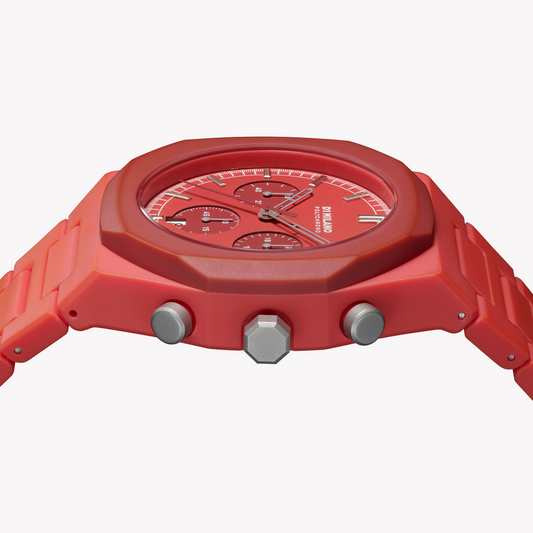 D1 MILANO D1-PHBJ05 Men's Red Silicone Quartz Watch-i-Watch-2