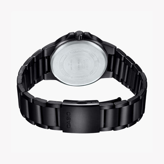 CASIO MTP-E173B-1AVDF - SPORTY ELEGANCE UNISEX WATCH WITH BLACK STAINLESS STEEL BAND AND DIAL-i-Watch-2