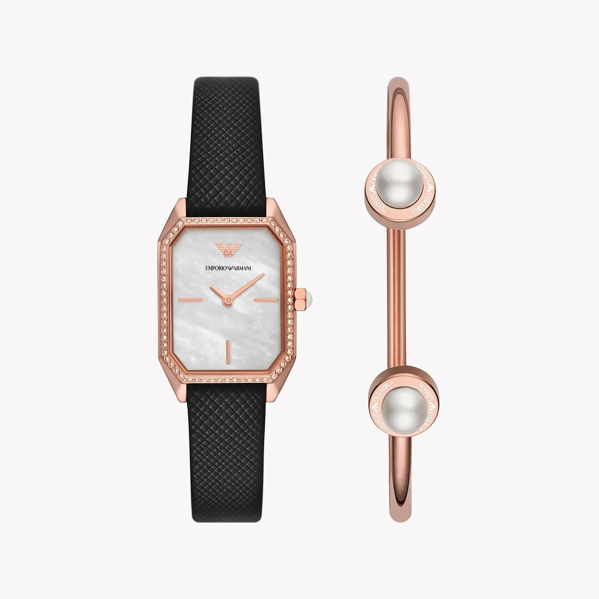 EMPORIO ARMANI AR80068SET - ELEGANT ROSE GOLD TIMEPIECE FOR THE MODERN WOMAN