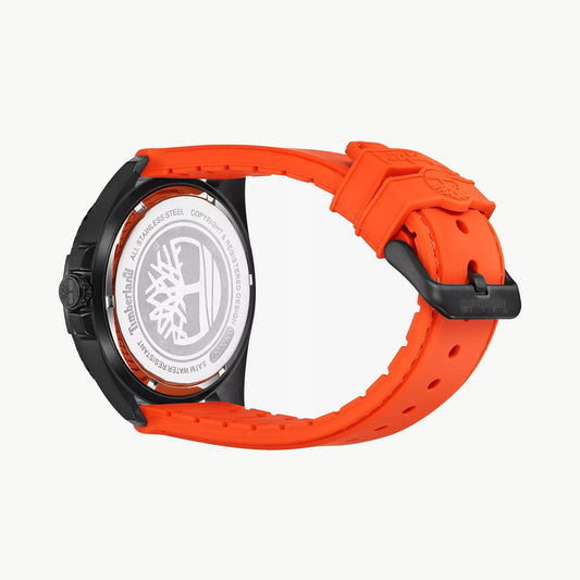 TIMBERLAND TDWGN2202103 RUGGED ADVENTURER - MEN'S WATCH WITH BLACK DIAL & ORANGE LEATHER BAND-i-Watch-2