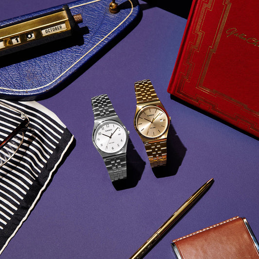 CASIO MTP-B145D-7BVDF - SPORTY Elegance Unisex Watch with Sleek Silver Stainless Steel Band and Minimalist White Dial-i-Watch-2