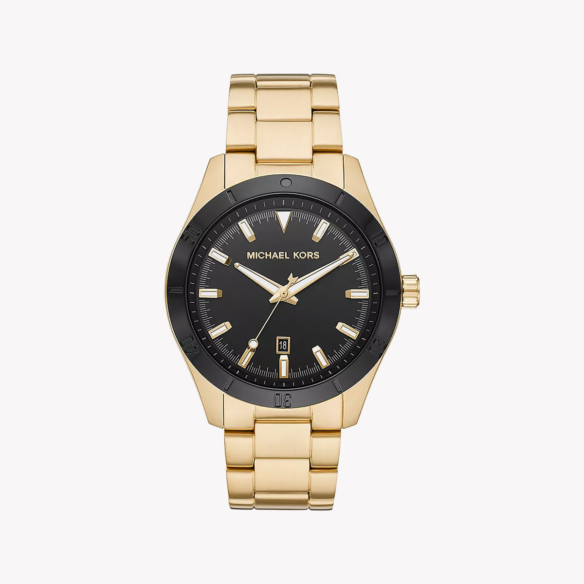 MICHAEL KORS MK8816 GOLD SOPHISTICATION - STUNNING BLACK DIAL MEN'S WATCH