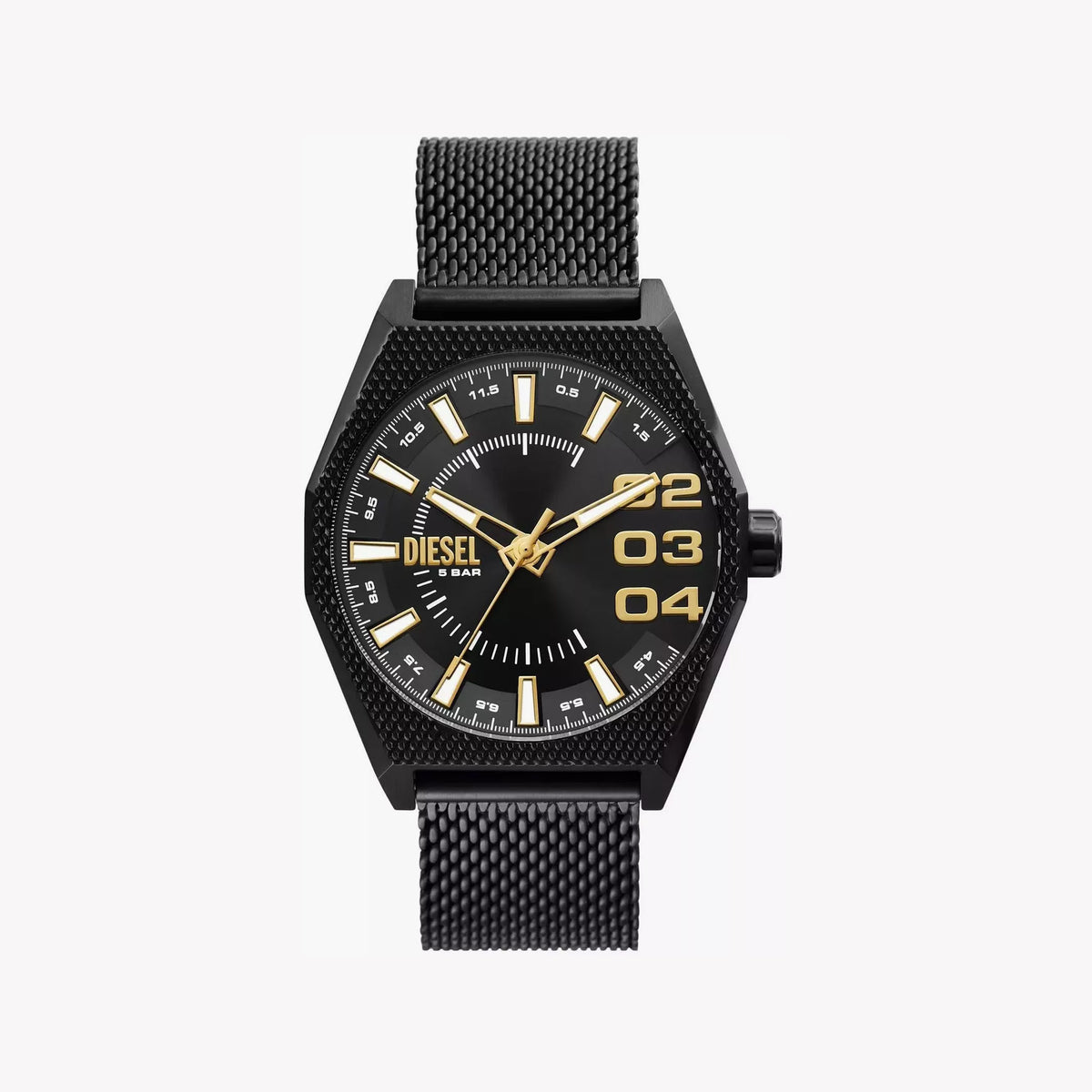 DIESEL DZ2194 ADVENTURE TIMEPIECE - BOLD BLACK STAINLESS STEEL MEN'S WATCH