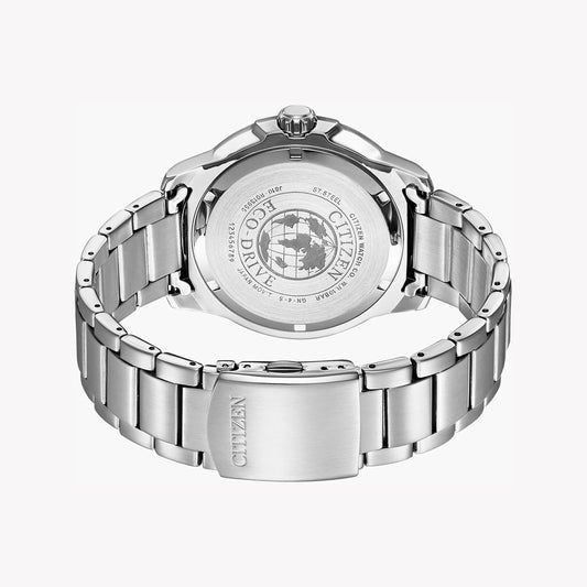 CITIZEN AW1525-81L - DYNAMIC PRECISION MEN'S WATCH with Silver Stainless Steel & Blue Dial-i-Watch-2