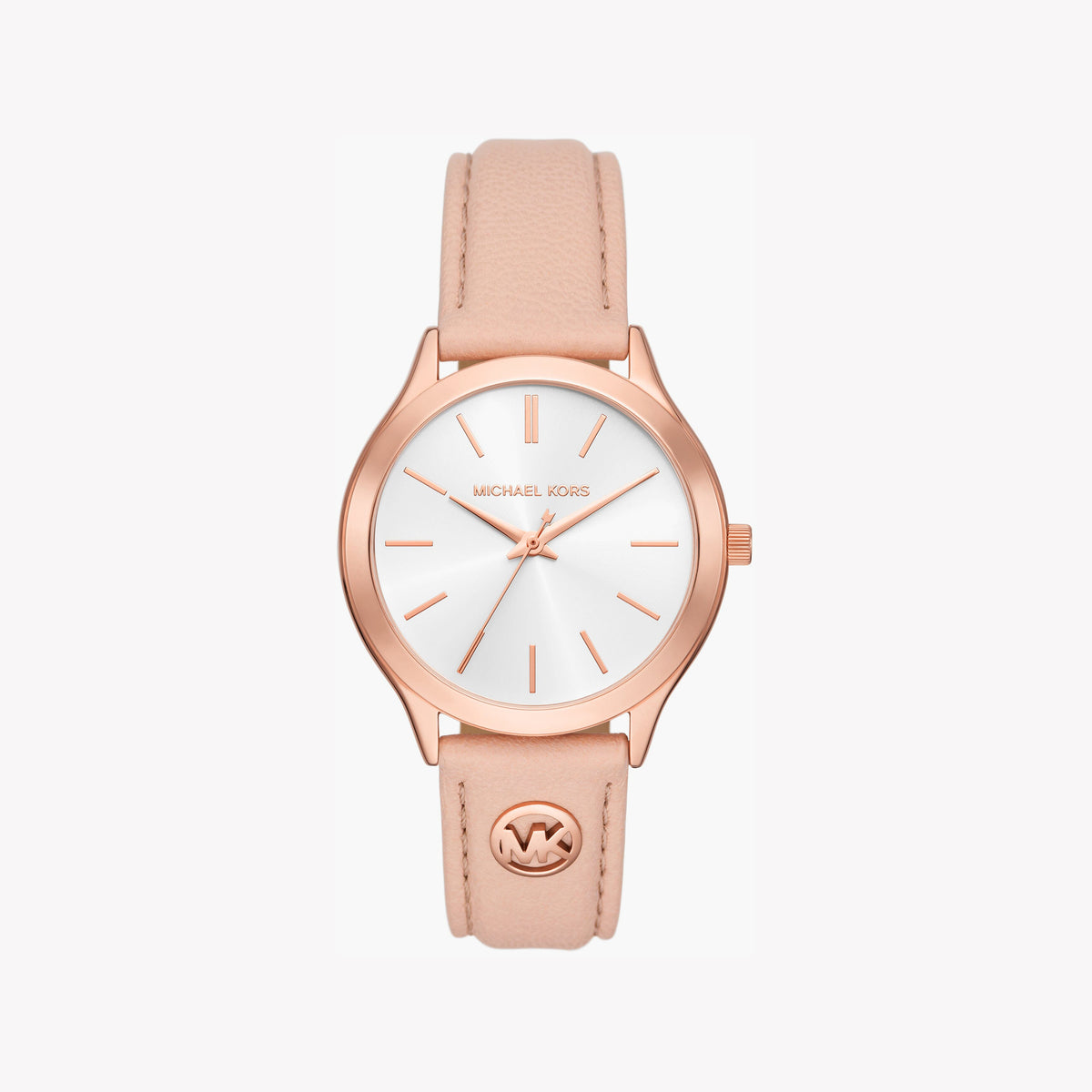 MICHAEL KORS MK1078SET - CHIC SOPHISTICATION WOMEN'S ROSE GOLD TIMEPIECE WITH PINK LEATHER BAND