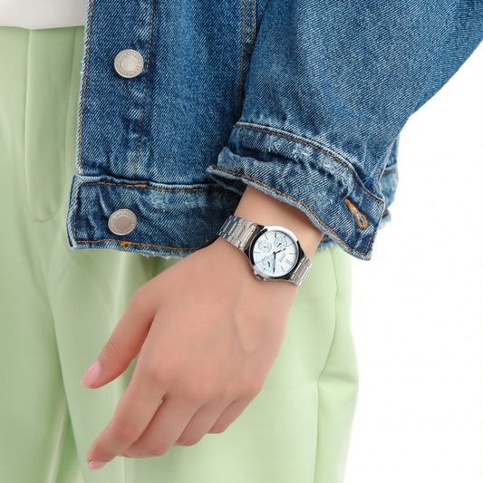 CASIO LTP-V300D-2AUDF SPORTY ELEGANCE - WOMEN'S STAINLESS STEEL TIMEPIECE WITH BLUE DIAL-i-Watch-2