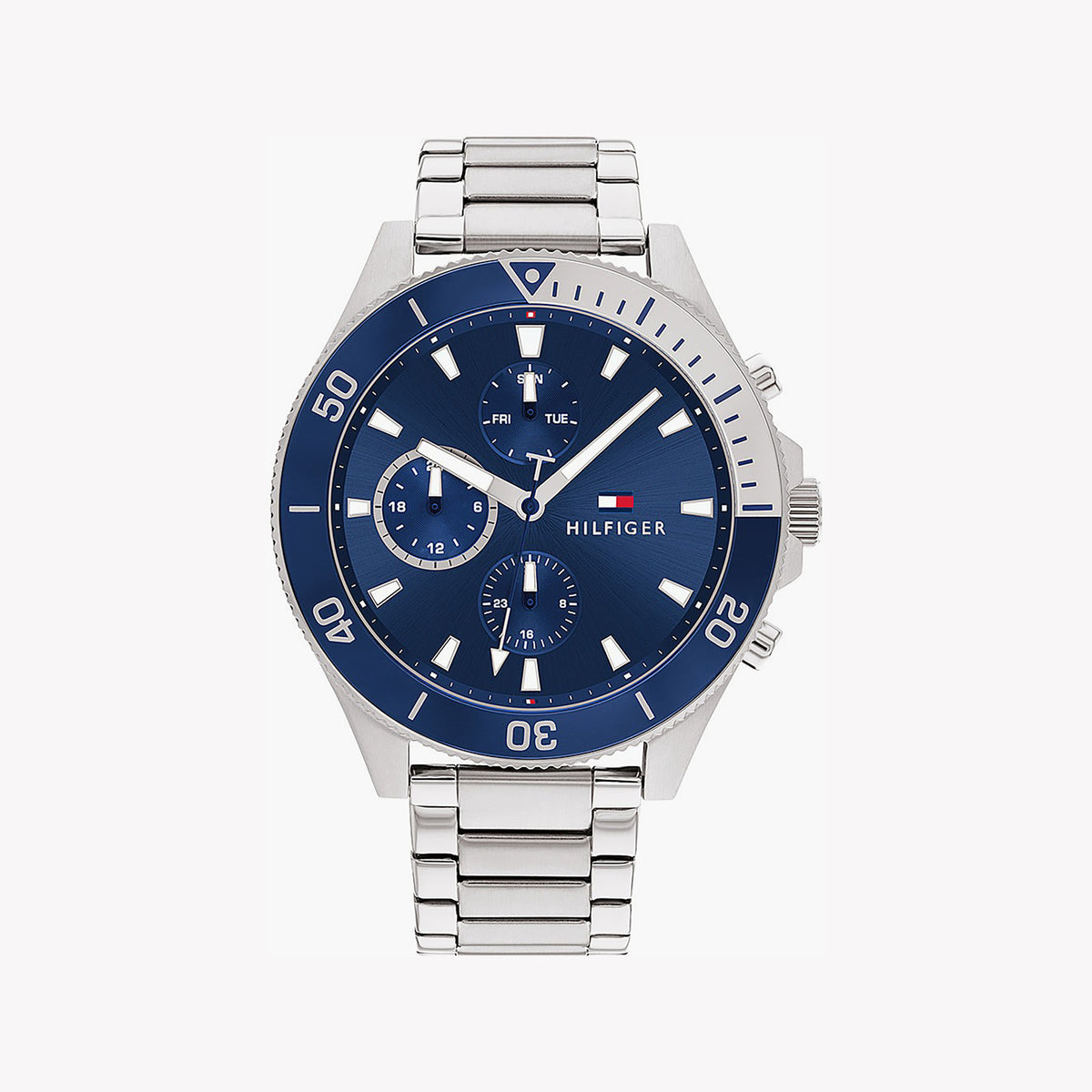 TOMMY HILFIGER 1674789 BLUE STAINLESS STEEL - MODERN TIMEPIECE FOR MEN
