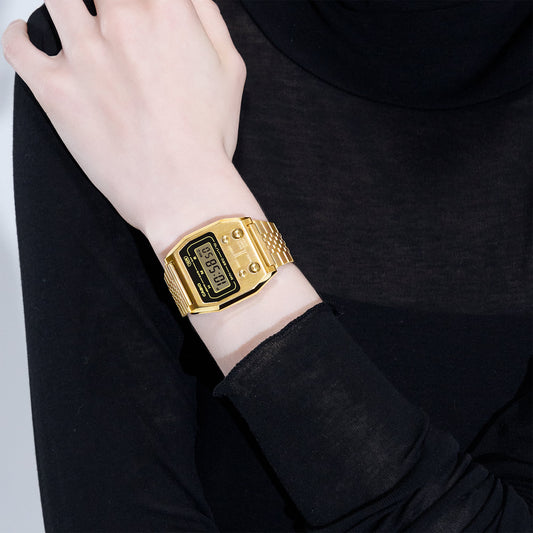 CASIO A1100G-5 STYLISH TIMEPIECE - GOLDEN GLORY DIGITAL WATCH FOR WORK & PLAY-i-Watch-2