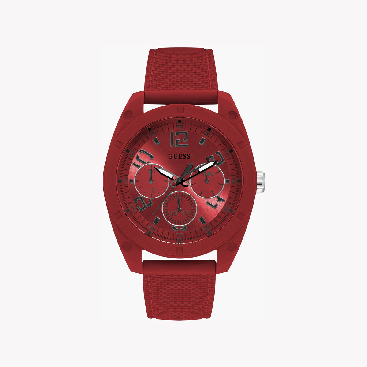 GUESS WATCHES W1256G4 - VIBRANT RED SILICONE TIMEPIECE-i-Watch