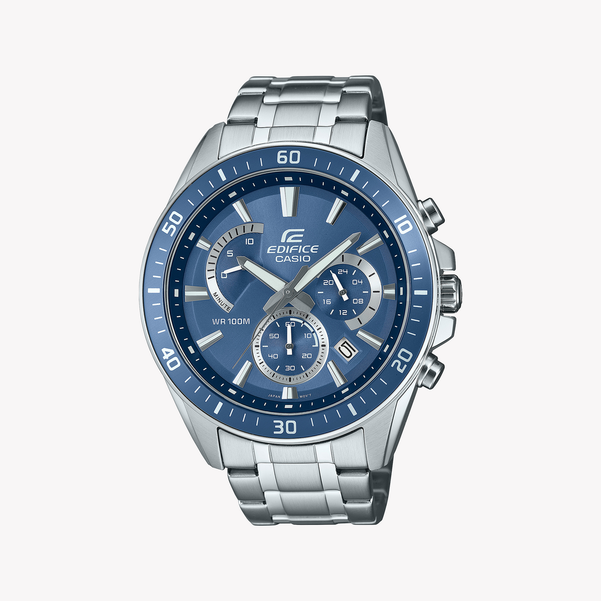 EDIFICE EFR-552D-2AVUEF - BOLD PERFORMANCE MEN'S WATCH WITH STRIKING BLUE DIAL & STAINLESS STEEL BRACELET
