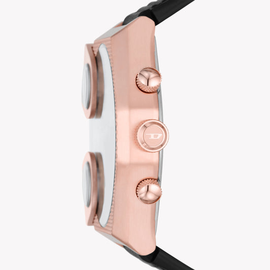 DIESEL DZ7475 BOLD ROSE GOLD TIMEPIECE - STYLISH MEN'S WATCH WITH BLACK DIAL & LEATHER BAND-i-Watch-2