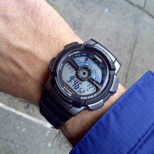 CASIO AE-1100W-1A BOLD EXPLORATION - SPORTY MEN'S ADVENTURE WATCH WITH BLACK DISPLAY-i-Watch-2