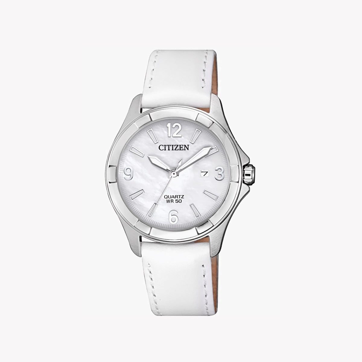 CITIZEN EU6080-07D ELEGANTLY FUNCTIONAL - TIMELESS SILVER & WHITE DIAL WOMEN'S WATCH