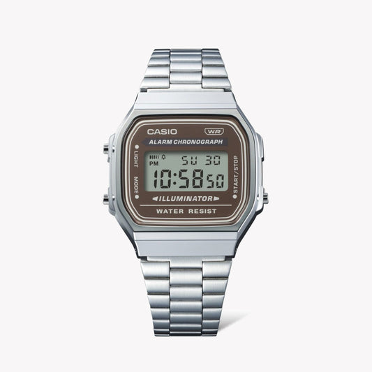 CASIO A168WA-5AYDF - TIMELESS SIMPLICITY WITH MODERN ELEGANCE Unisex Watch in Sleek Silver Finish and Versatile Functions-i-Watch-2