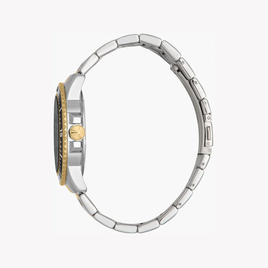 JUST CAVALLI TWO TONE STAINLESS STEEL MEN'S WATCH - ELEGANT BLACK DIAL WITH GOLD ACCENTS-i-Watch-2