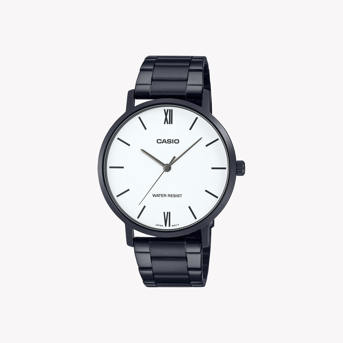 CASIO MTP-VT01B-7B BOLD PERFORMANCE - STUNNING BLACK ION MEN'S ANALOG WATCH