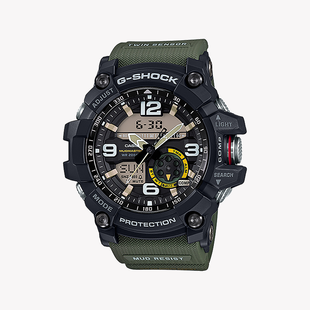 CASIO G-SHOCK GG-1000-1A3DR ADVENTURE SERIES - MUD-RESISTANT MEN'S WATCH WITH DIGITAL COMPASS & THERMOMETER