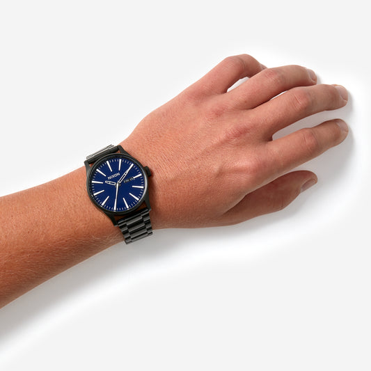 NIXON A356-1258 BOLD PRESENCE - MEN'S STAINLESS STEEL WATCH WITH BLUE DIAL & 10 ATM WATER RESISTANCE-i-Watch-2