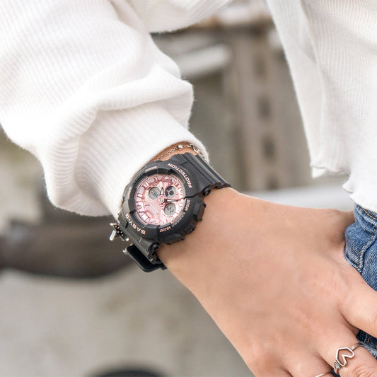 BA-130-1A4DR BABY-G ADVENTURE-READY - SPORTY CHIC WOMEN'S WATCH with black resin band and vibrant accents-i-Watch-2