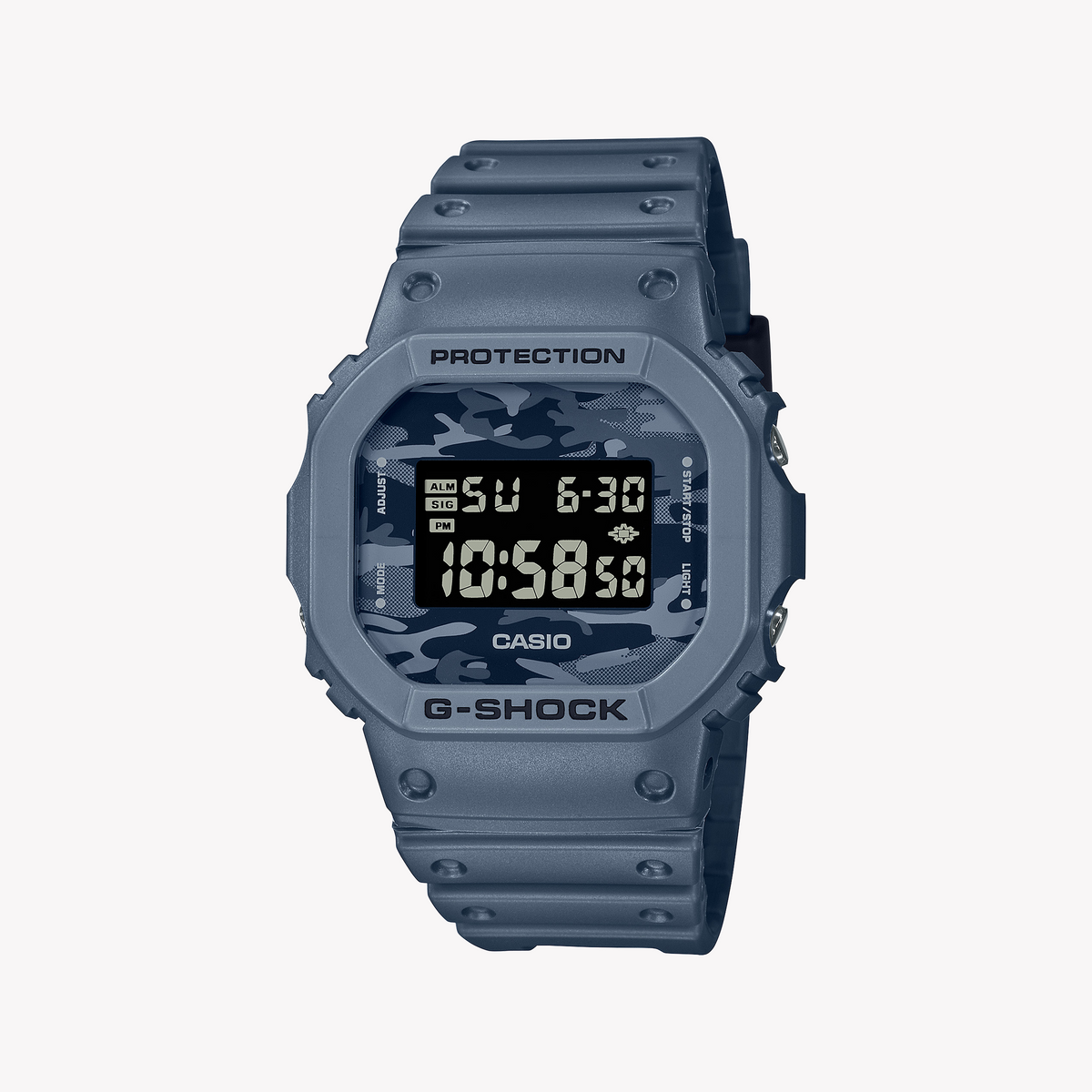 CASIO G-SHOCK DW-5600CA-2DR BOLD EXPLORATION - MEN'S VIBRANT BLUE ADVENTURE TIMEPIECE