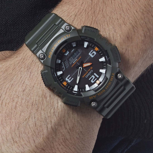 CASIO AQ-S810W-3AVDF - ADVENTURE READY GREEN SOLAR MEN'S WATCH - SPORTY ELEGANCE UNLEASHED-i-Watch-2