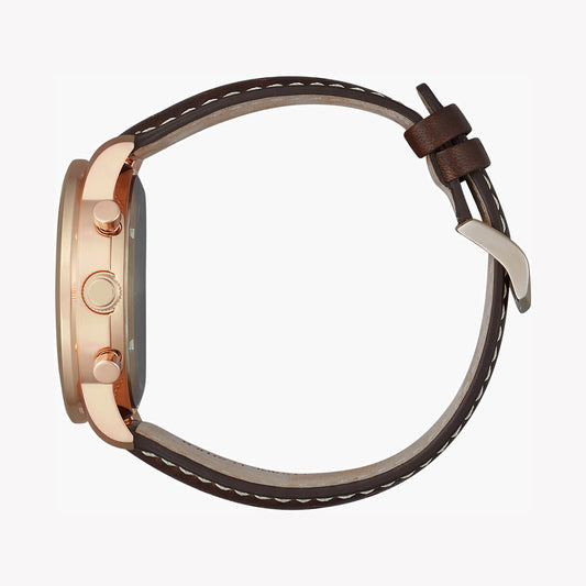 CITIZEN CA4503-18L - MODERN ELEGANCE: GOLD STAINLESS STEEL MEN'S WATCH WITH BLUE DIAL-i-Watch-2