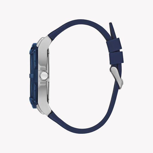 GUESS W1254G1 - DYNAMIC BLUE TIMEPIECE: STYLISH MEN'S WATCH WITH SILVER CASE & COMFORT FIT-i-Watch-2