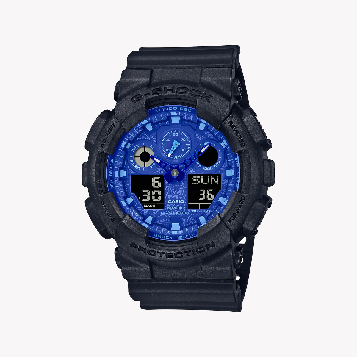 CASIO G-SHOCK GA-100BP-1ADR - BLACKOUT ADVENTURER Men's Watch with rugged design and digital display