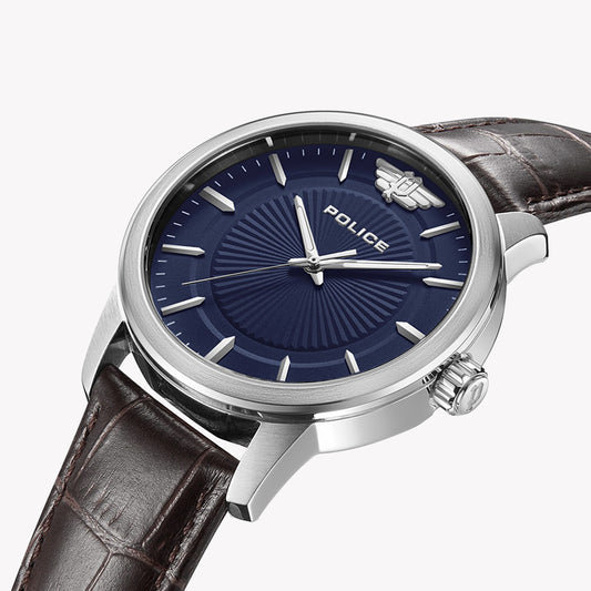 POLICE PEWJA2227410 - TIMELESS ELEGANCE MEN'S WATCH WITH BLACK CASE & BROWN LEATHER BAND-i-Watch-2