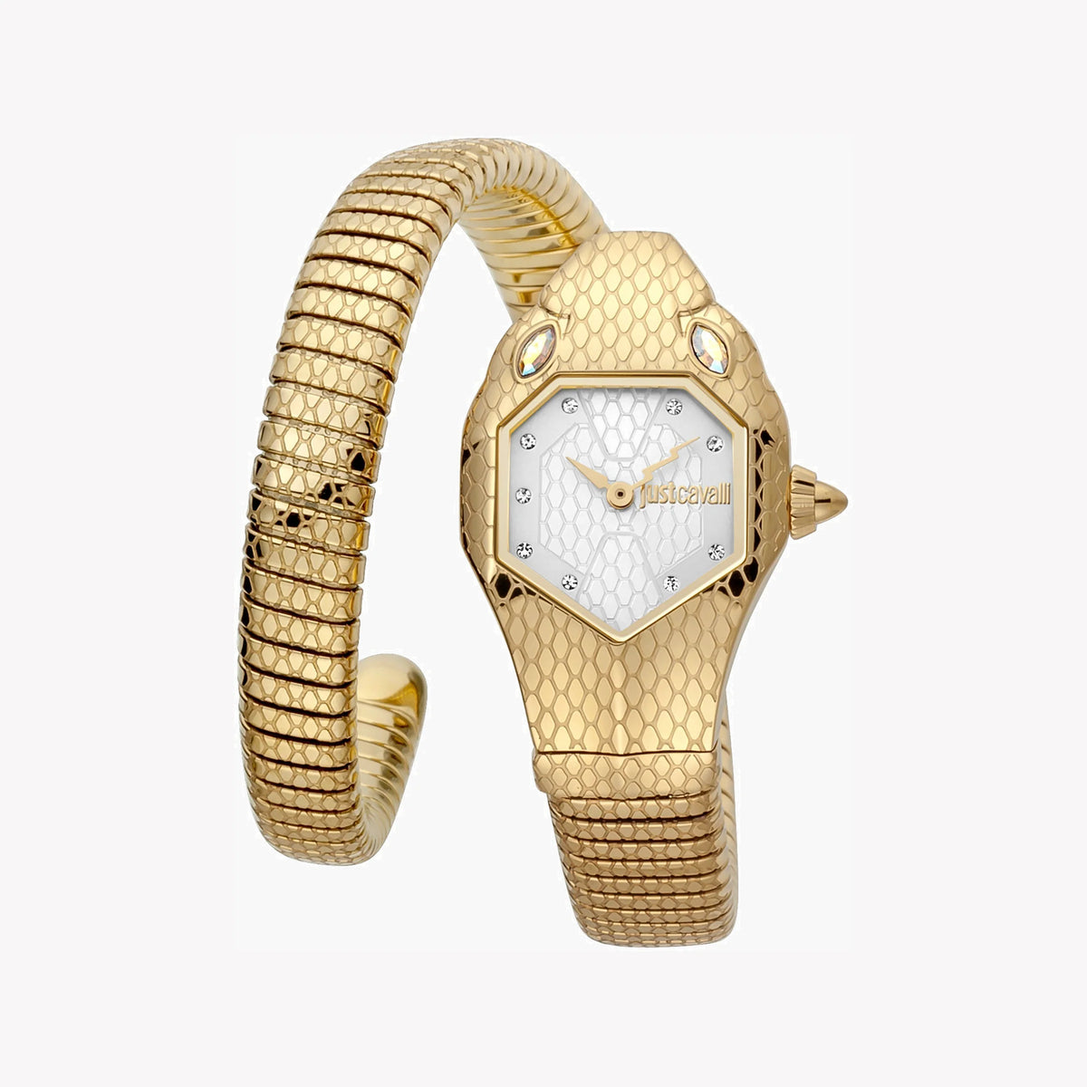 JUST CAVALLI Women's Watch with Gold Stainless Steel Case and Gold Stainless Steel Band