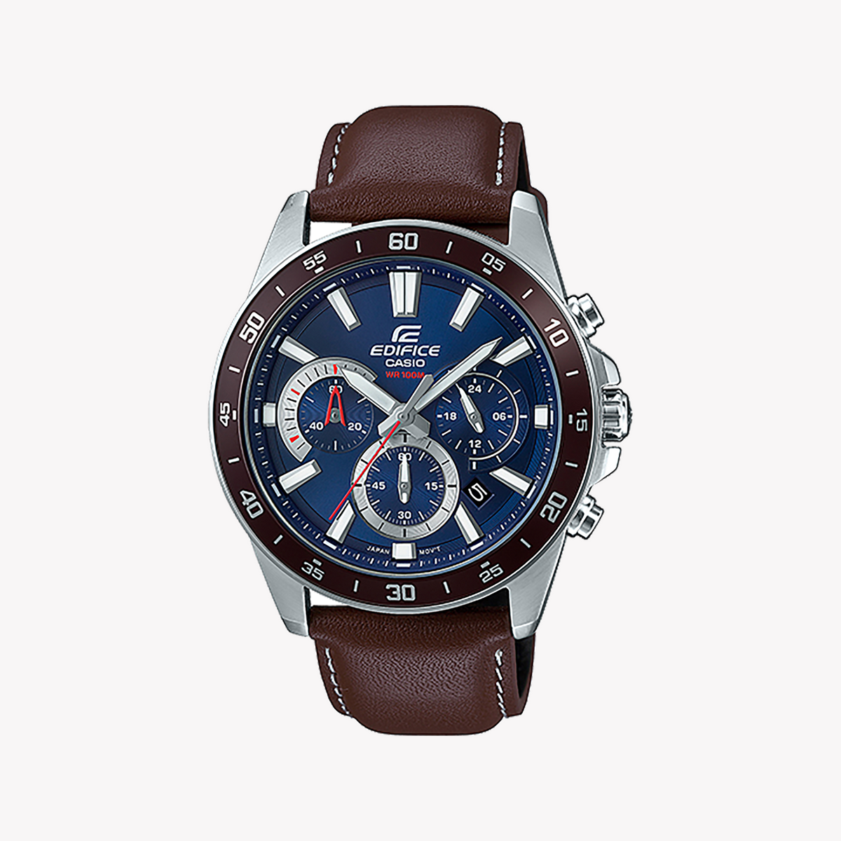 CASIO EDIFICE EFV-570L-2AVUDF - BOLD BLUE DIAL MEN'S SPORT WATCH - RUGGED ELEGANCE FOR ALL OCCASIONS