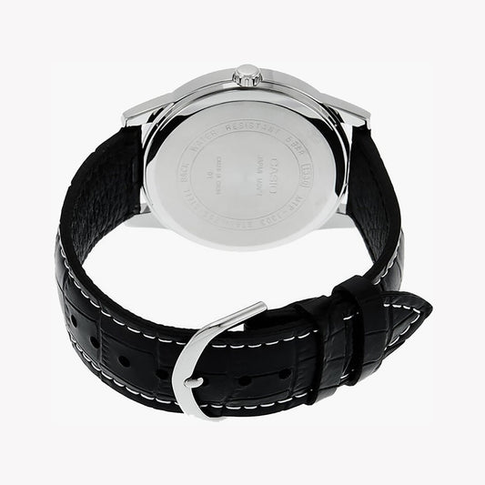MTP-1303L-7BVDF MEN'S CLASSIC TIMEPIECE - TIMELESS ELEGANCE WITH LEATHER STRAP & WATER RESISTANCE-i-Watch-2