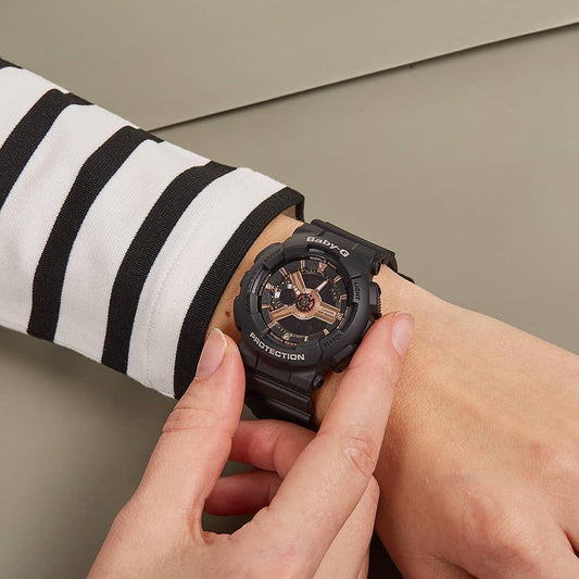 BA-110RG-1ADR BABY-G ADVENTURE TIME - STYLISH SPORTY WOMEN'S WATCH with Black Resin Band and Digital Display-i-Watch-2