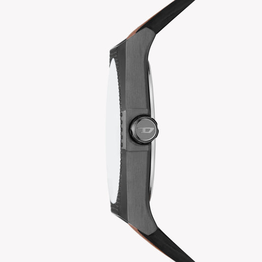 DIESEL DZ2189 BOLD RUGGED - MEN'S TIMEPIECE WITH BLACK CASE & BROWN LEATHER BAND-i-Watch-2