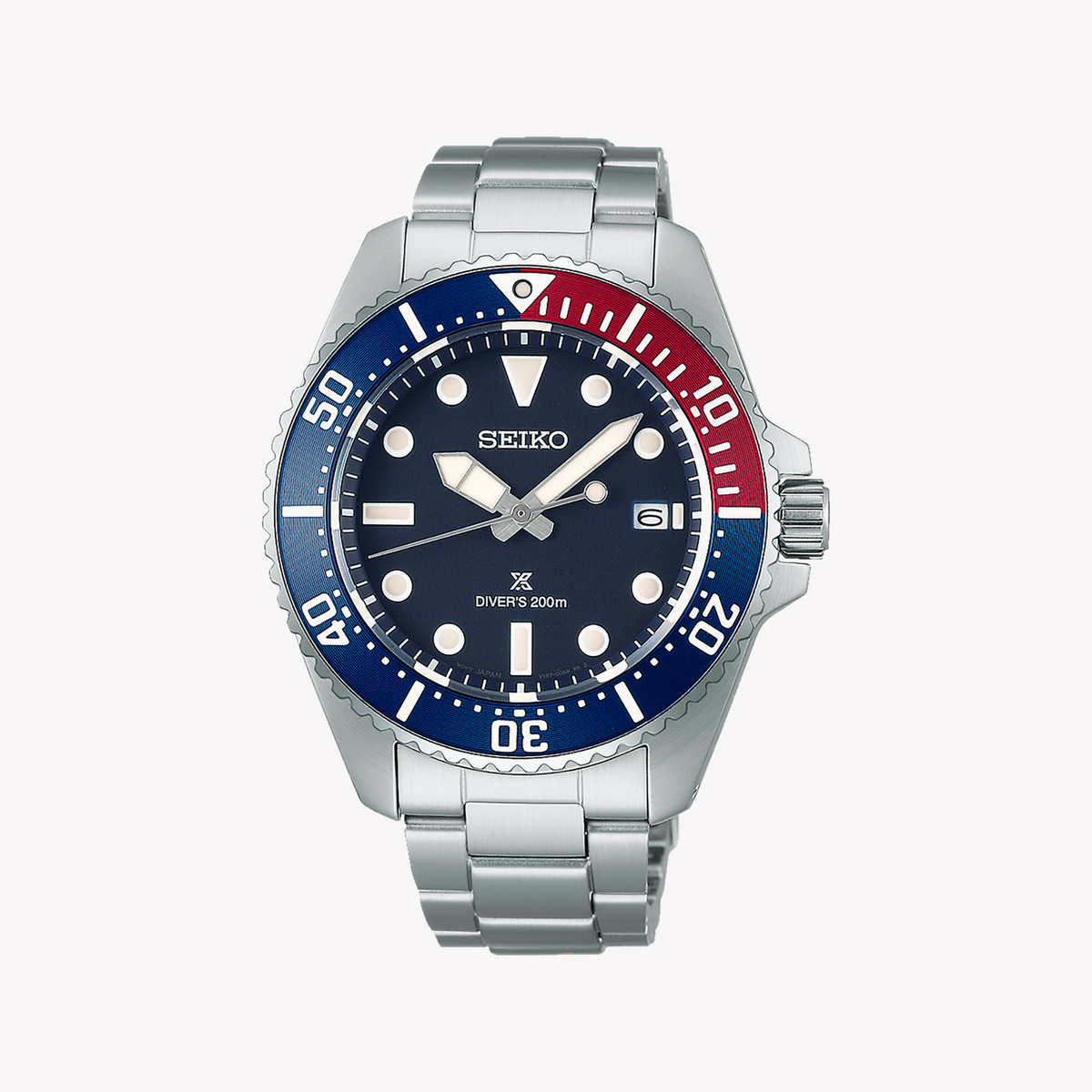 SEIKO SNE595P1 Men's Solar Watch - 41mm Stainless Steel, Blue Dial-i-Watch