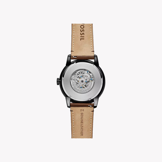 FOSSIL ME3155 TIMELESS ELEGANCE - MEN'S AUTOMATIC STAINLESS STEEL WATCH WITH BROWN LEATHER STRAP-i-Watch-2