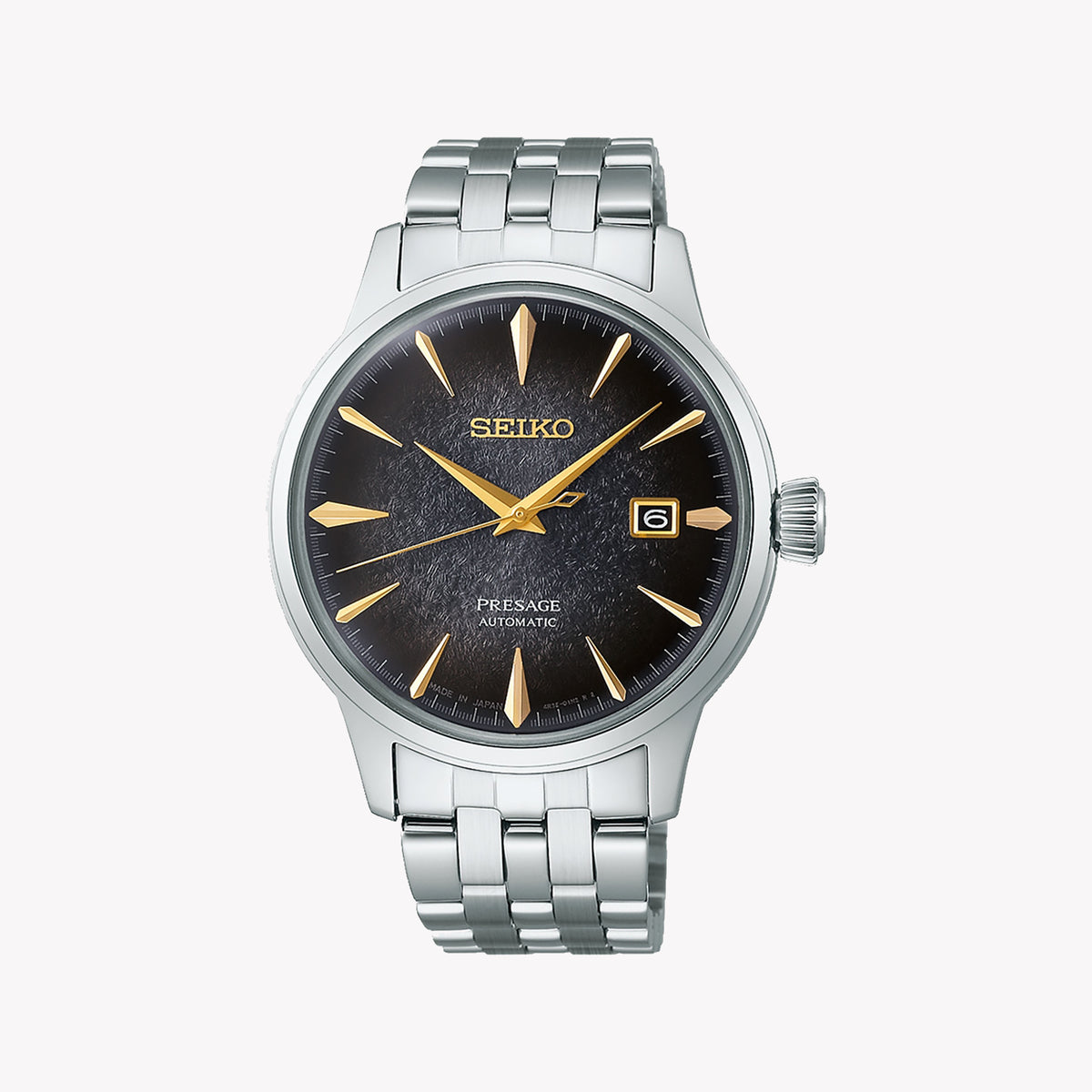 Seiko Presage SRPK93J1 Men's Automatic Watch - Black & Yellow Dial-i-Watch