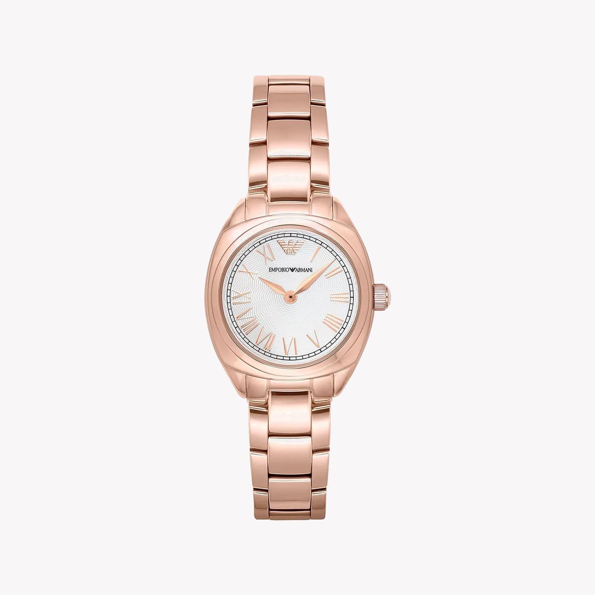 EMPORIO ARMANI AR11038 ROSE GOLD CHIC TIMEPIECE - ELEGANT WOMEN'S WATCH WITH WHITE DIAL