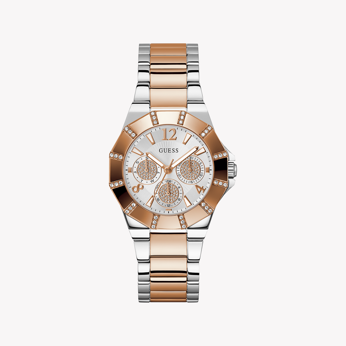 GUESS GW0616L3 RADIANT CHARM - ELEGANT ROSE GOLD & SILVER WOMEN'S TIMEPIECE