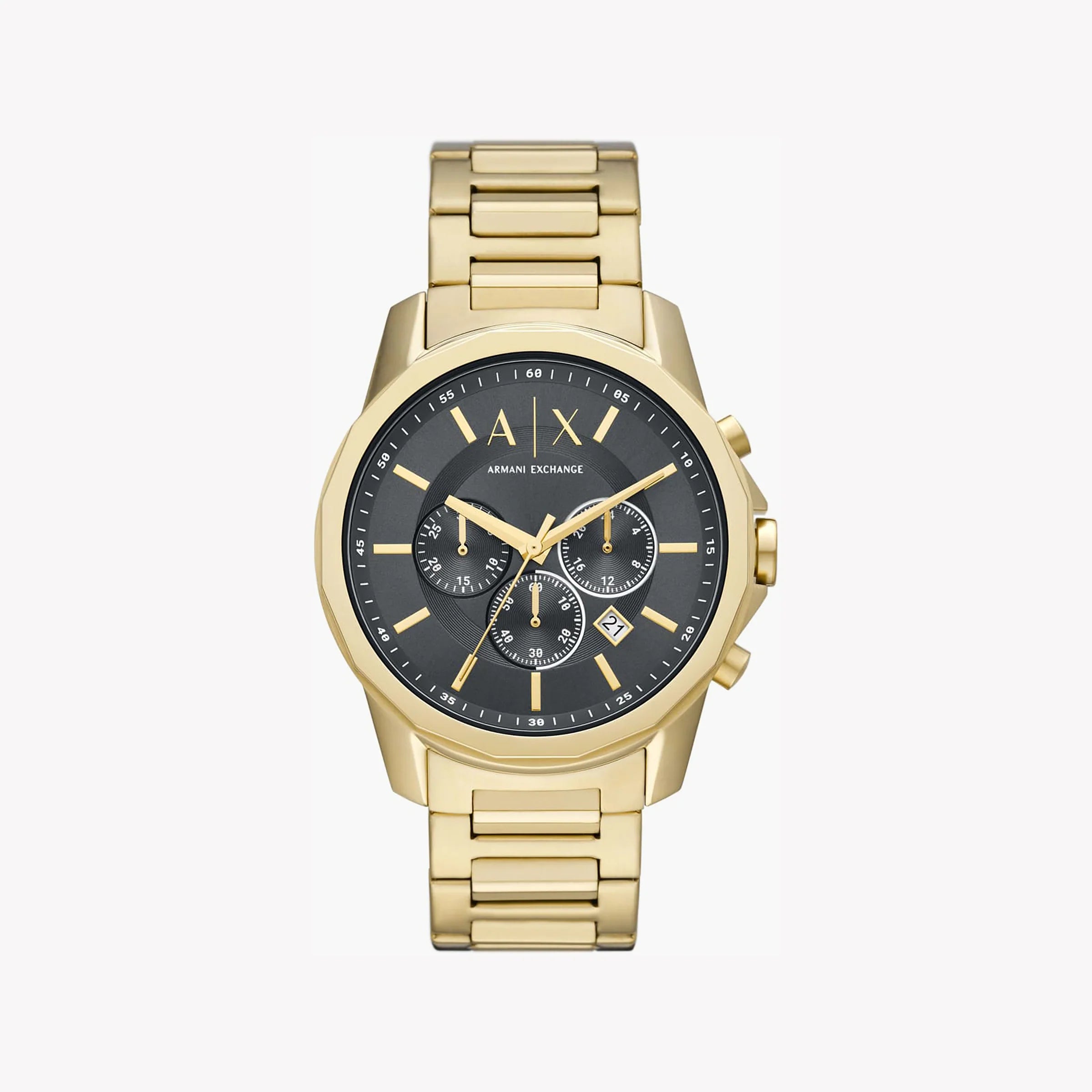 Armani Exchange Men's Gold Watch, Black Dial | Ax1721 – i-watch Armani Exchange Men's Gold Watch, Black Dial | Ax1721 – i-watch