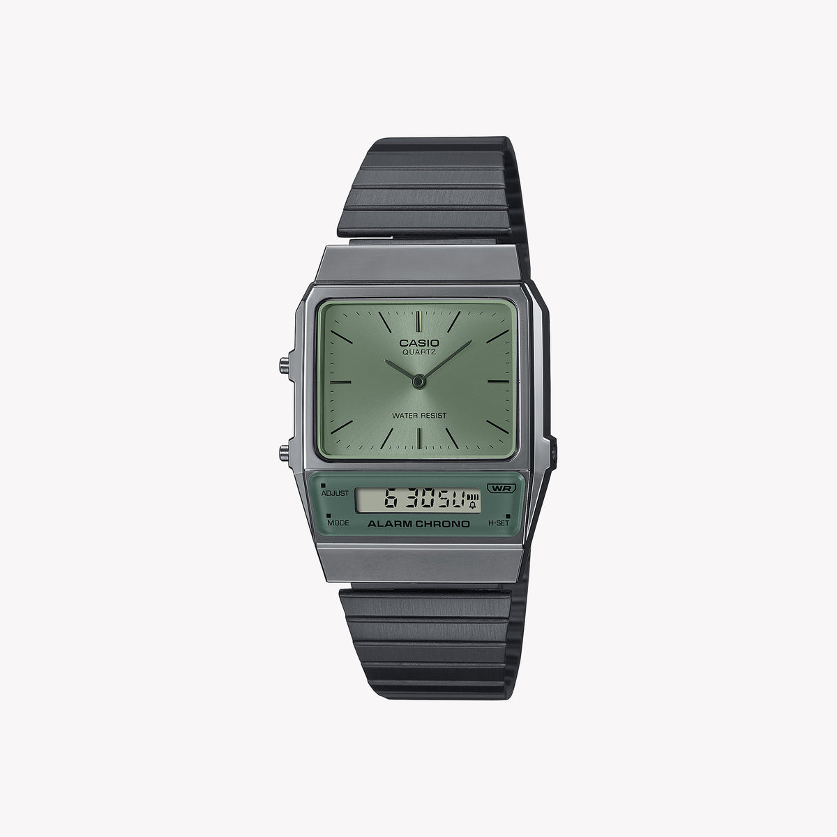CASIO AQ-800ECGG-3A DYNAMIC ADVENTURER - SPORTY STYLISH WATCH WITH VIBRANT GREEN DIAL & ANALOG-DIGITAL DISPLAY