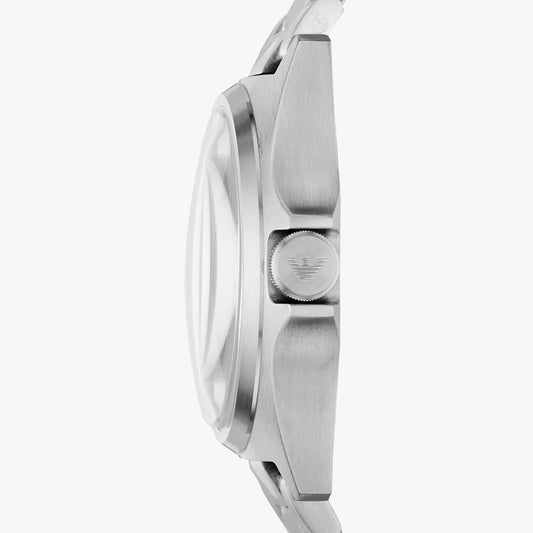 EMPORIO ARMANI AR11307 - ELEGANT TIMEKEEPER FOR MODERN GENTLEMEN - STYLISH SILVER & BLUE DESIGN-i-Watch-2