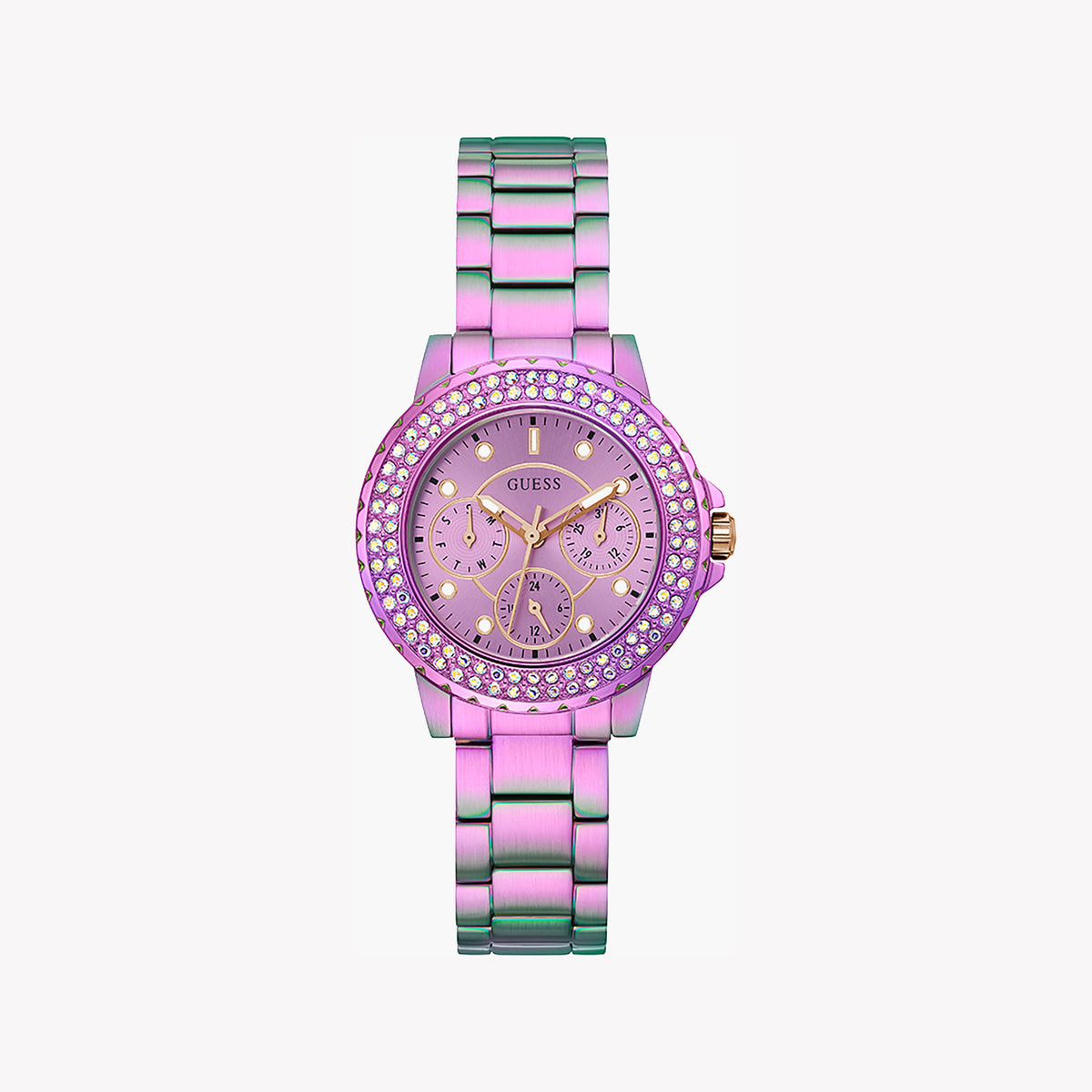 GUESS Mod. CROWN JEWEL 30mm Purple Watch - GW0410L4-i-Watch