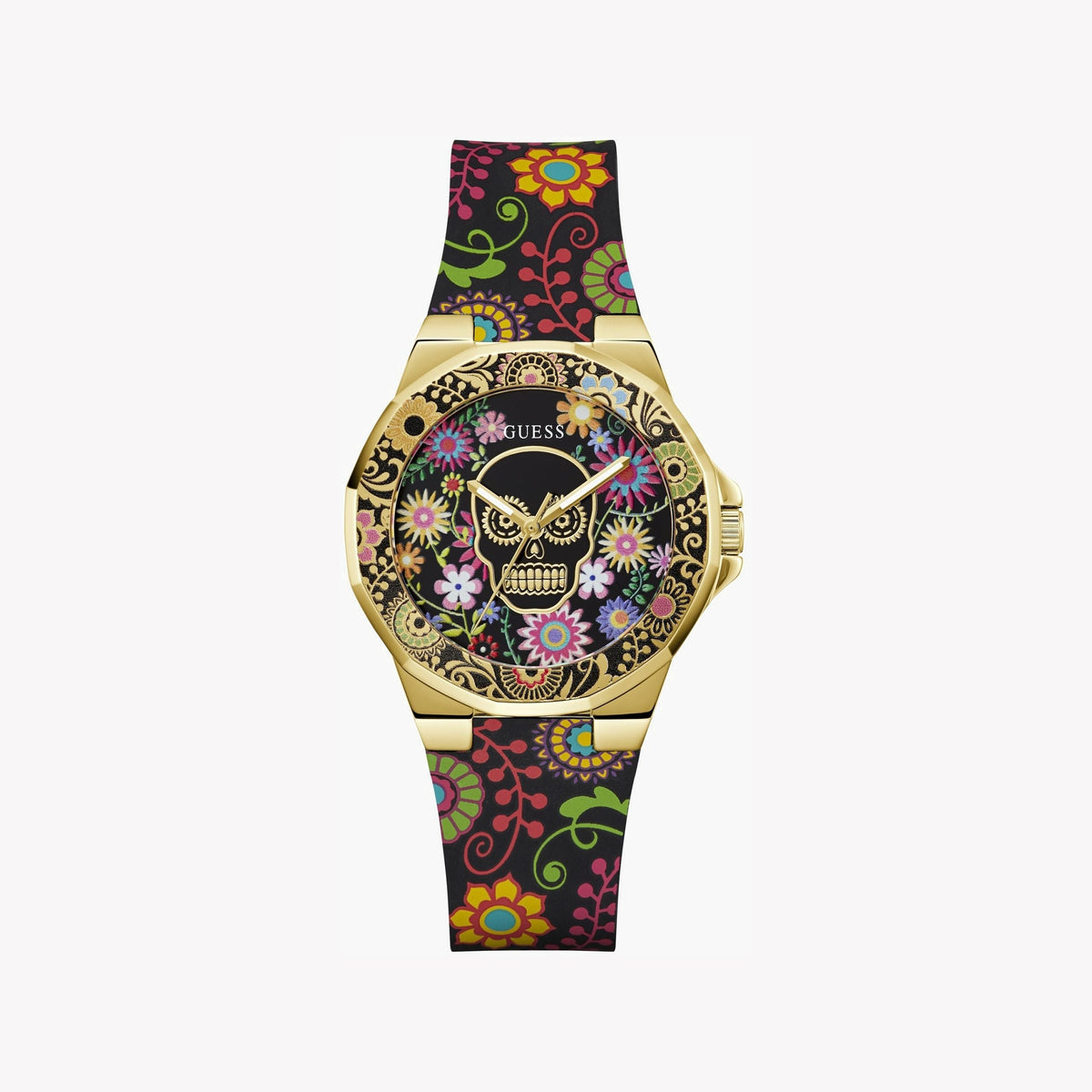 GUESS GW0754L1 GOLD GLAM - SOPHISTICATED TIMEPIECE for Women with Black Stainless Steel Band