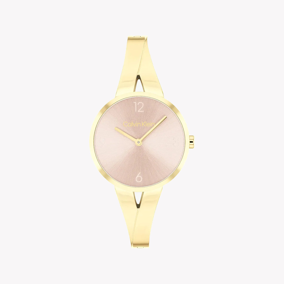CK CALVIN KLEIN NEW COLLECTION - GOLDEN ELEGANCE WOMEN'S WATCH with Soft Pink Dial