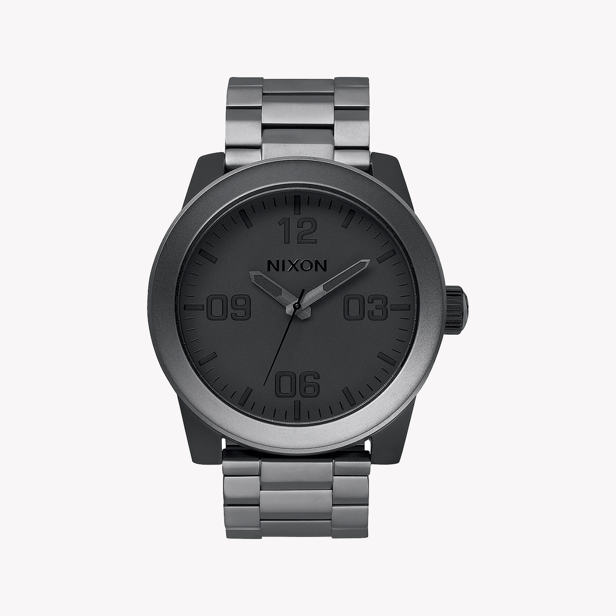 NIXON A346-1062 BOLD PERFORMANCE - STYLISH GREY MEN'S WATCH WITH BLACK DIAL & WATER RESISTANCE