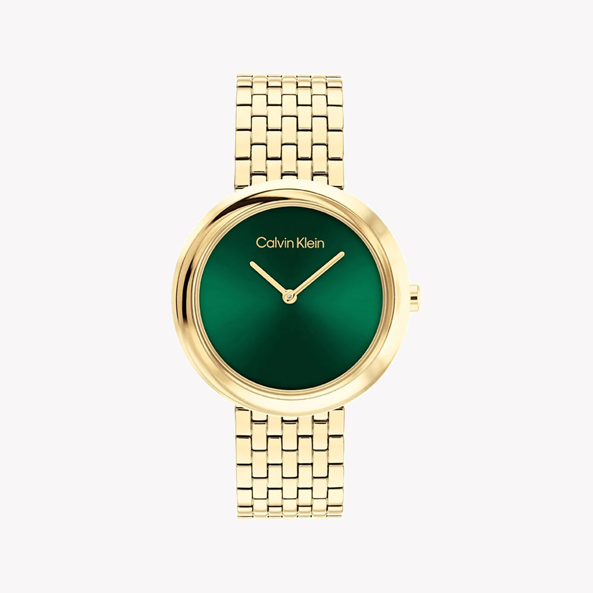 CK CALVIN KLEIN NEW COLLECTION - GLAMOROUS GOLD & GREEN WOMEN'S WATCH