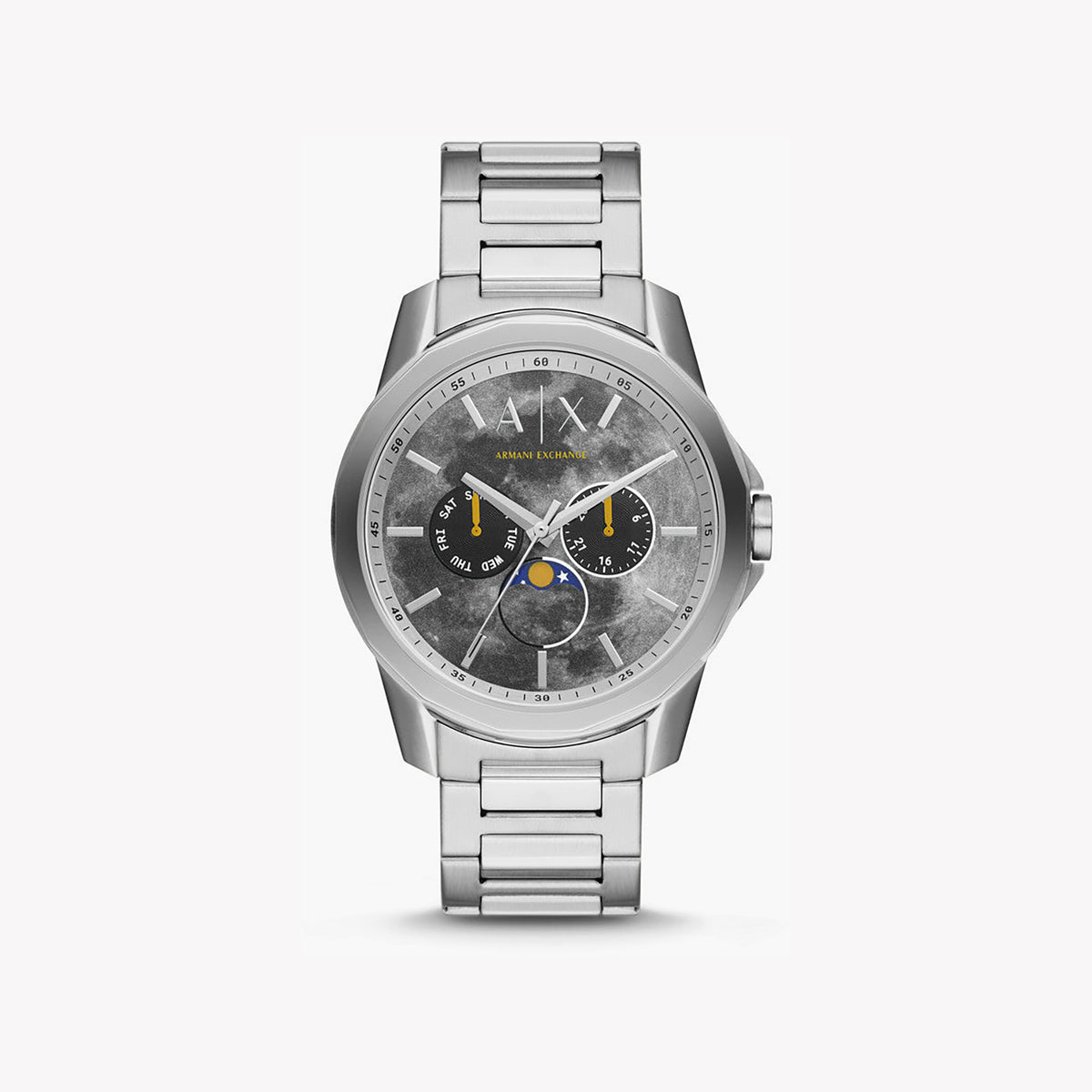 ARANI EXCHANGE AX1736 - TIMELESS ELEGANCE - STAINLESS STEEL MEN'S WATCH WITH GREY DIAL